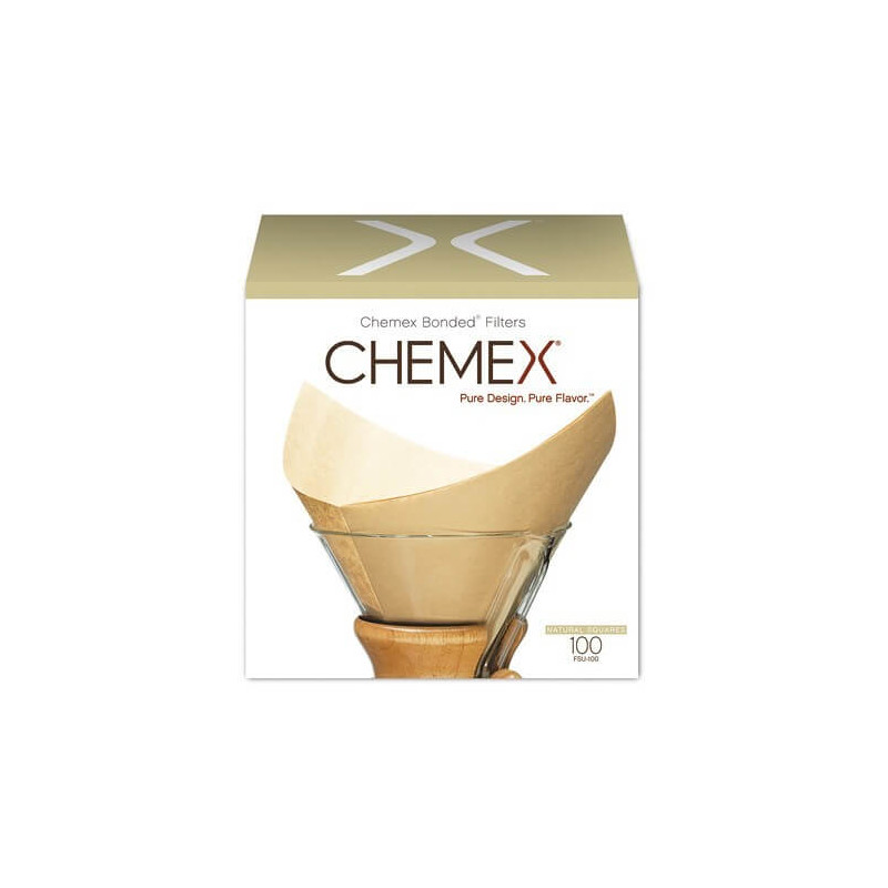 Filtres papier naturel pour cafetière Chemex 6/8 tasses (boîte de 100)
