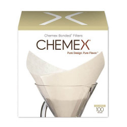  Boite de 100 filtres blancs pour cafetière Chemex 6/8 tasses