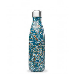 Bouteille Isotherme Inox Flowers Bleu 500 ml