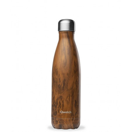 Bouteille Isotherme Inox Wood 500 ml
