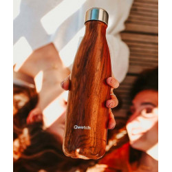 Bouteille Isotherme Inox Wood 500 ml