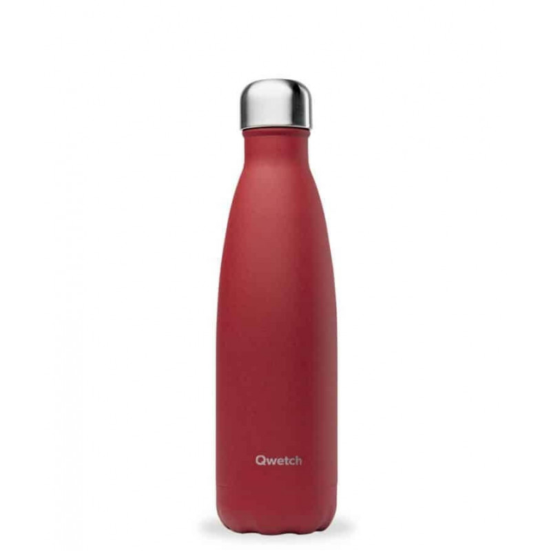 Bouteille Isotherme Inox Granite Rouge 500 ml