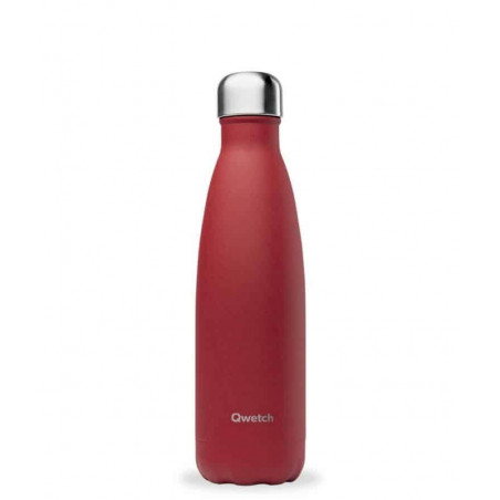Bouteille Isotherme Inox Granite Rouge 500 ml
