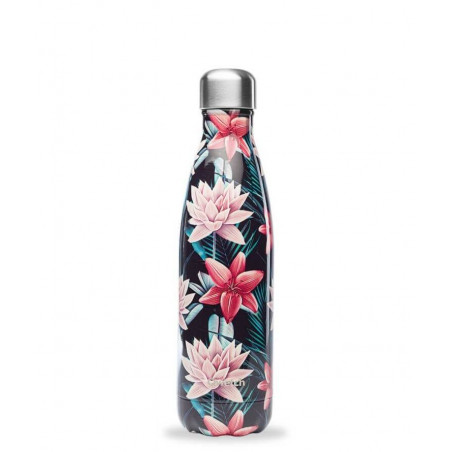 Bouteille Isotherme Inox 500 ml Fleur Noire Collection limitée