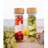 Théière en verre bambou double paroi 430 ml
