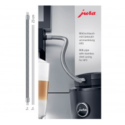 Tuyau lait inox pour machines HP3 Jura 