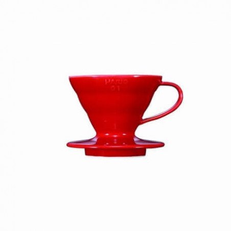 Dripper Hario V60 en céramique rouge 1/4 tasses Hario - 1