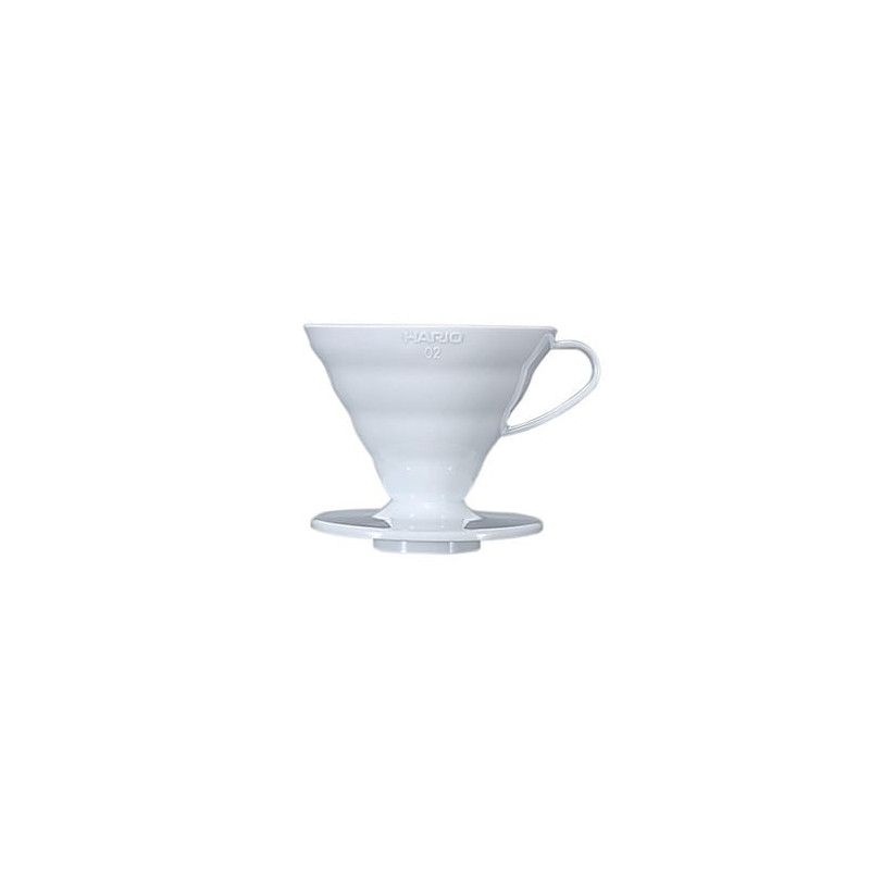 Dripper Hario V60 en céramique blanc 1/2 tasses