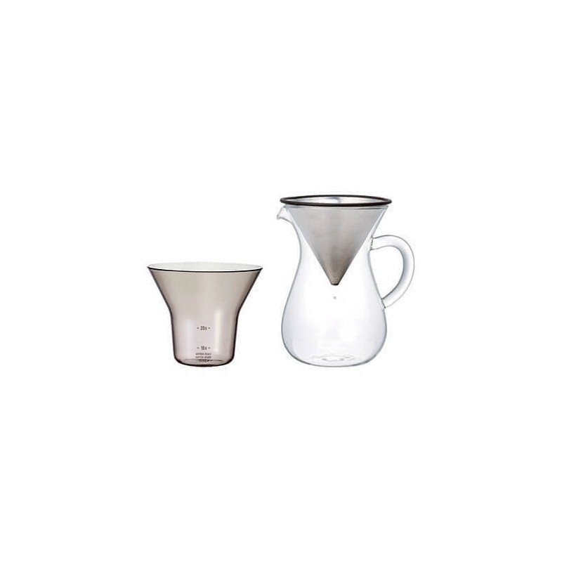 Carafe Kinto avec filtre permanent inoxydable 600ml Kinto - 1