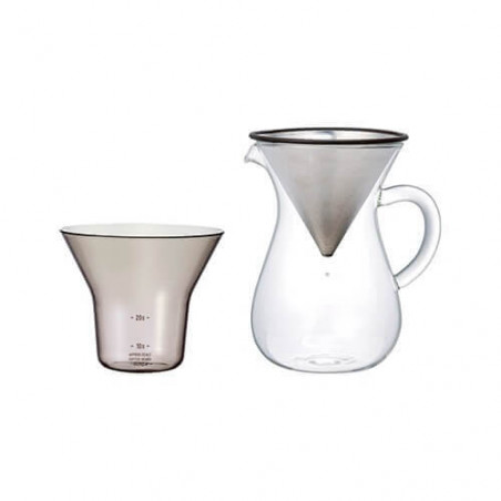 Carafe Kinto avec filtre permanent inoxydable 600ml Kinto - 1