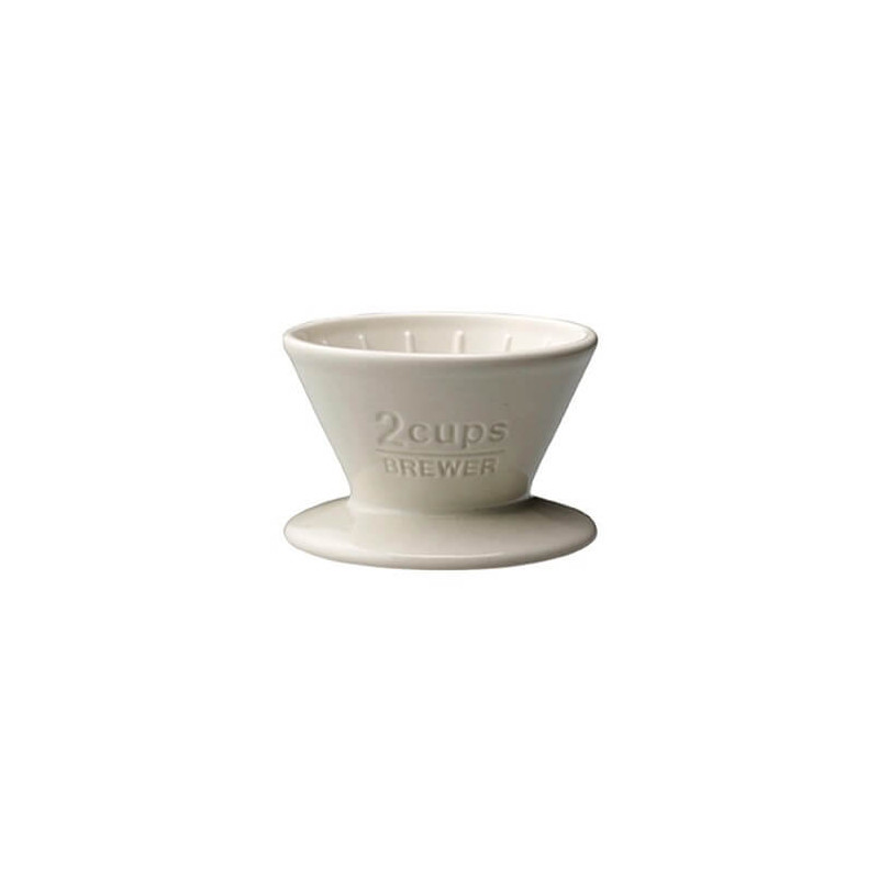 Dripper Kinto en porcelaine blanc 2 tasses Kinto - 1