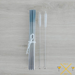 Pailles Inox Droites réutilisables - Sachet de 10 PailleInox - 1