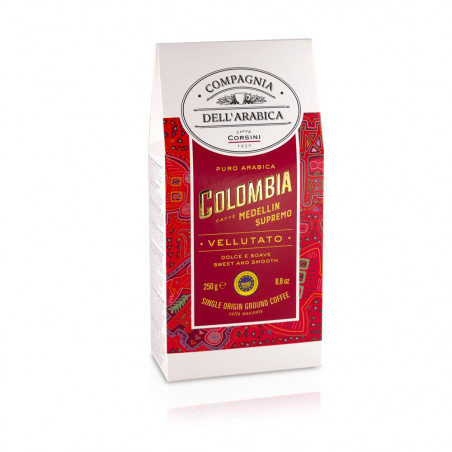 Café Moulu Cie Dell Arabica : Colombia Medellin 100% Arabica -250g Corsini - Cie Dell Arabica - 1