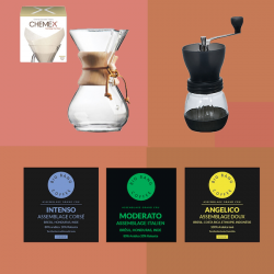 Coffret cadeau Vintage Coffee Lover - Chemex - Grains - 6 tasses  - 1
