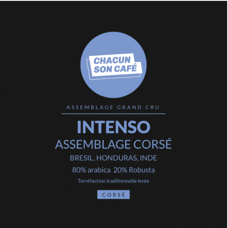 Café en Grain Intenso Corsé 1 kg Chacun Son Café - 1