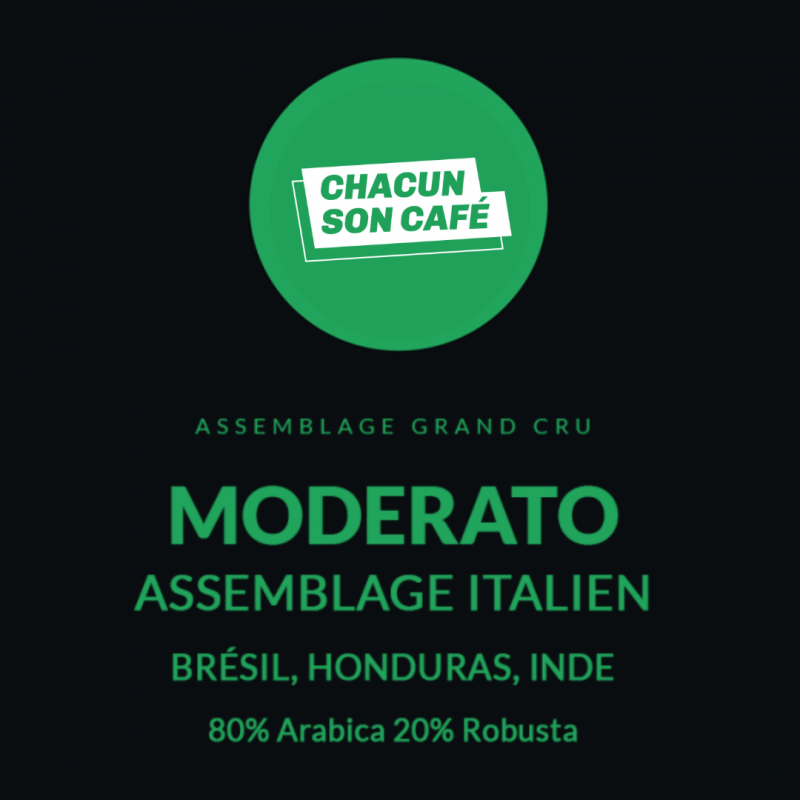 Café en Grain Moderato Équilibré 1 kg Chacun Son Café - 1