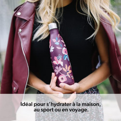 Bouteille Isotherme Inox Pop Jaune 750 ml Qwetch - 4