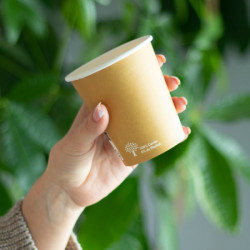 Gobelet Carton Kraft biodégradable 25cl sac de 50 Thouy - 3
