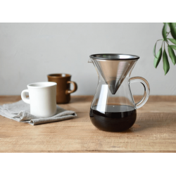 Carafe Kinto avec filtre permanent inoxydable 600ml Kinto - 3