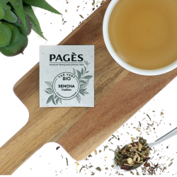Thé vert BIO Sencha 50 sachets Pagès - 1