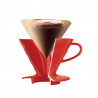 Dripper Hario V60 en céramique rouge 1/4 tasses Hario - 2