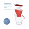 Carafe filtrante Marella rouge - Brita Brita - 2