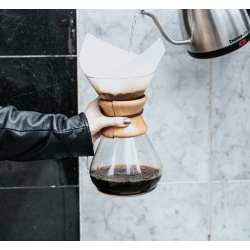 Boîte de 100 filtres blancs pré-pliés pour cafetière Chemex® 6 tasses Chemex - 2