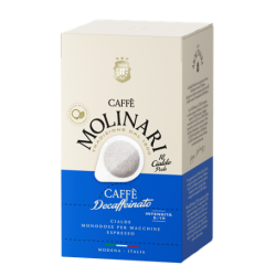Café en Dosette ESE : Molinari Décaféiné Expresso - Boîte de 18 - Chacun Son Café