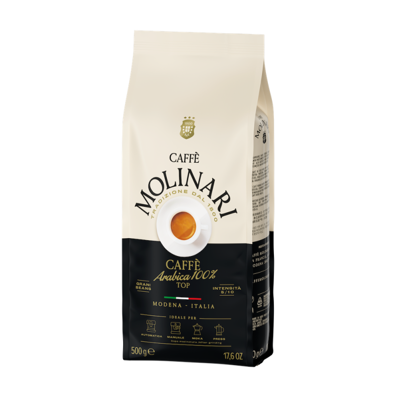 Café en Grains 100% Arabica - Molinari - 500g