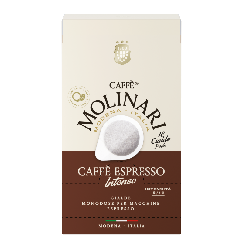 Café Expresso en Dosette ESE Molinari Intenso - Boîte de 18