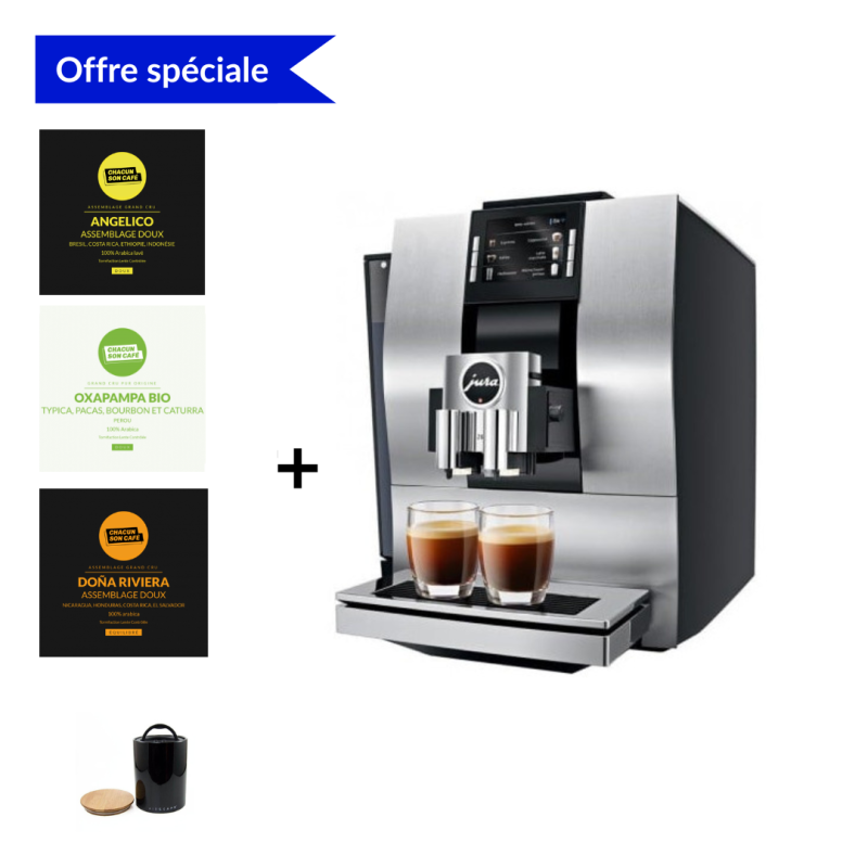 Expresso broyeur Jura Z6 Aluminium + Coffret cadeau découverte café offert (valeur 148€)