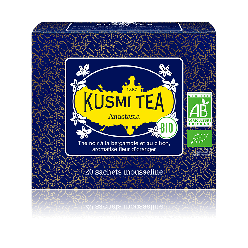Thé Anastasia Bio Kusmi Tea - Etui 20 sachets mousseline - 40gr